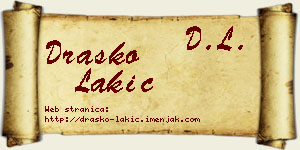 Draško Lakić vizit kartica